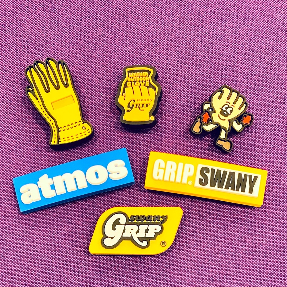 Crocs Grip Swany x atmos NEW Jibbitz